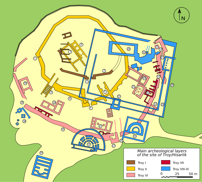 Mapa Troia