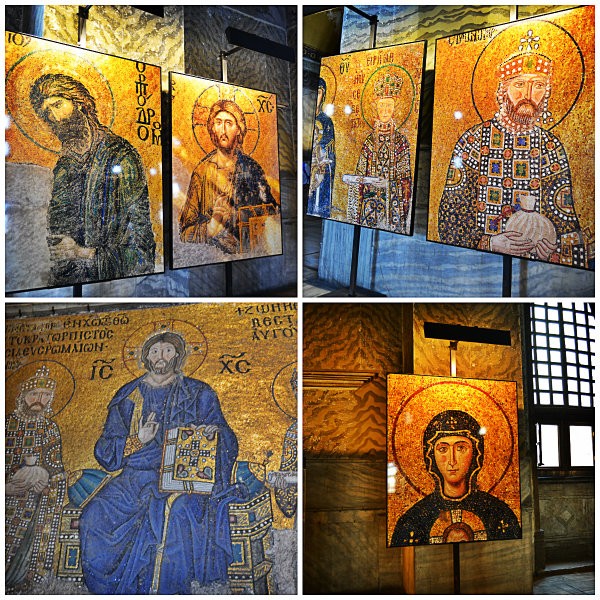 mosaicos galeria superior hagia sofia em istambul
