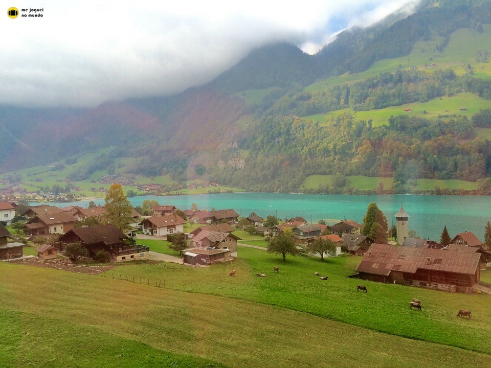 paisagens vistas do trem suiça