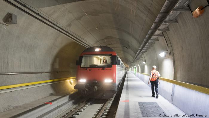 túnel mais longo do mundo suiça