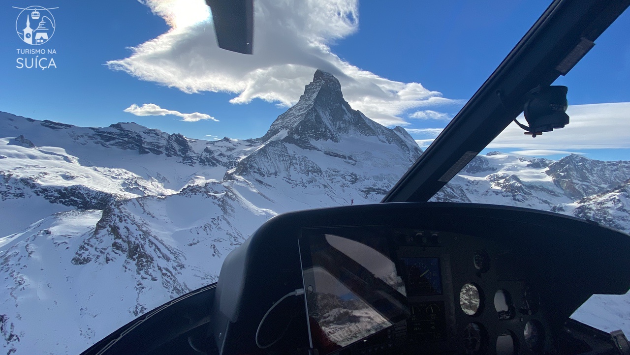 voo de helicóptero em zermatt