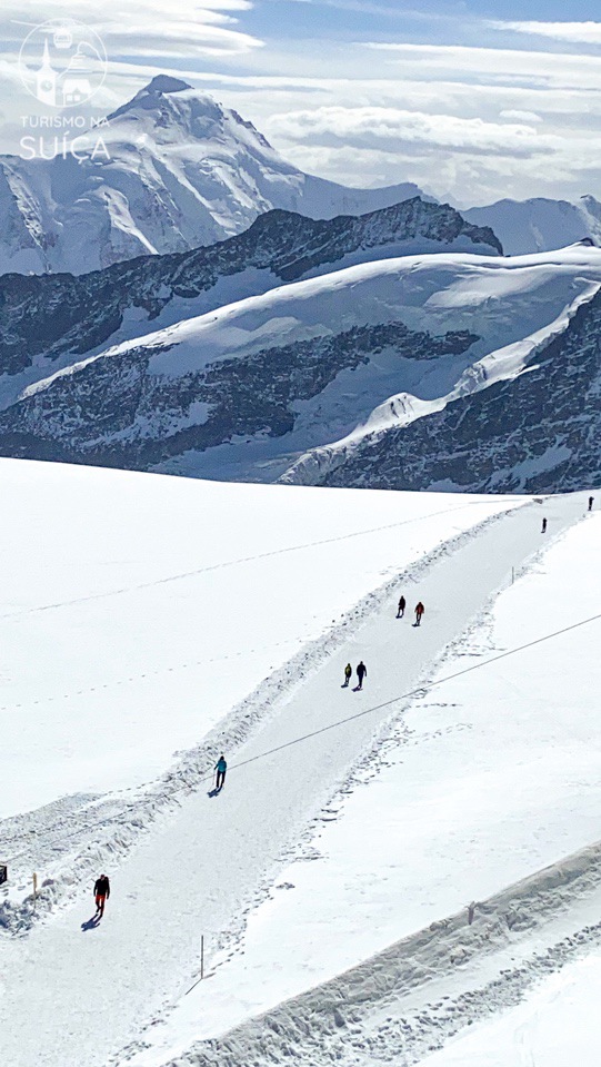 trilha em Jungfraujoch