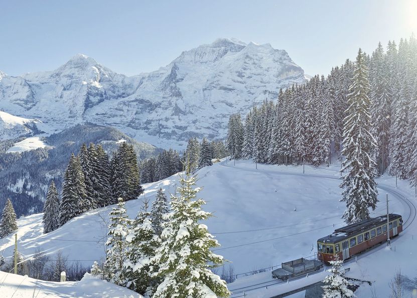 trilha de inverno suiça